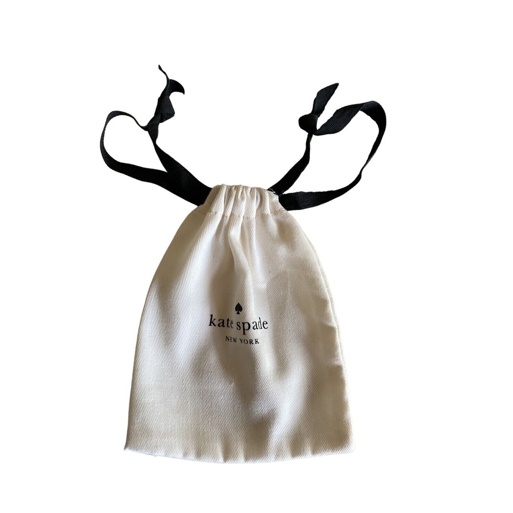 Kate Spade New York Small Drawstring Storage Bag For Jewelry & Accessories White